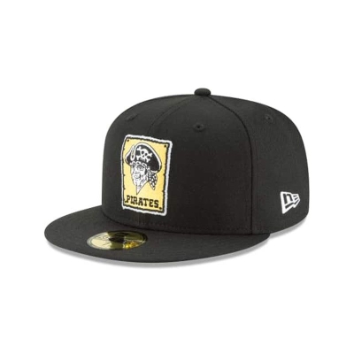 Pittsburgh Pirates Gorra | New Era MLB 1967 Cooperstown Wool 59fifty Fitted Cap Mexico - Negros